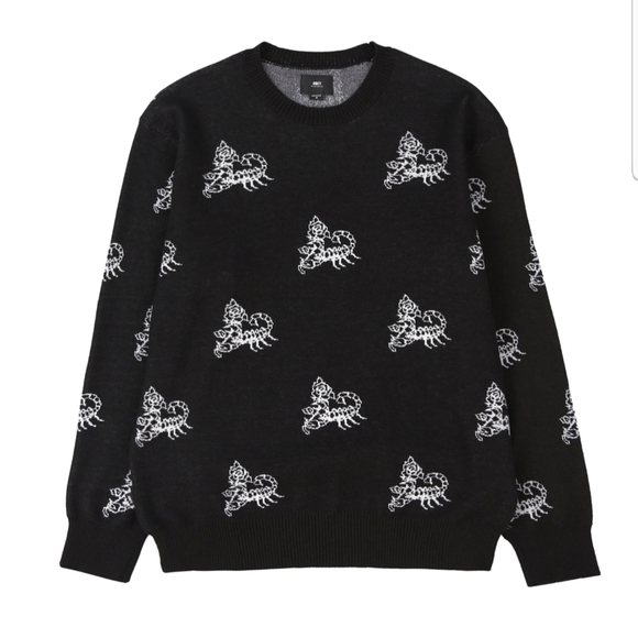 Obey Worldwide Men's Large Sweater Black Scorpion - Picture 4 of 4